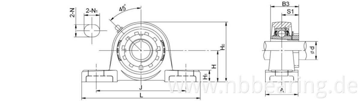 Pillow Block Bearing UKP200+H Series